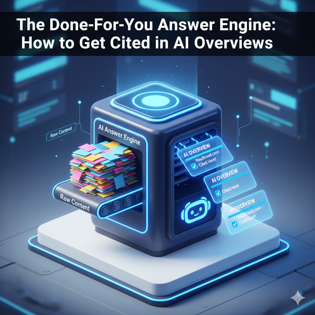 The Done-For-You Answer Engine: How to Get Cited in AI Overviews
