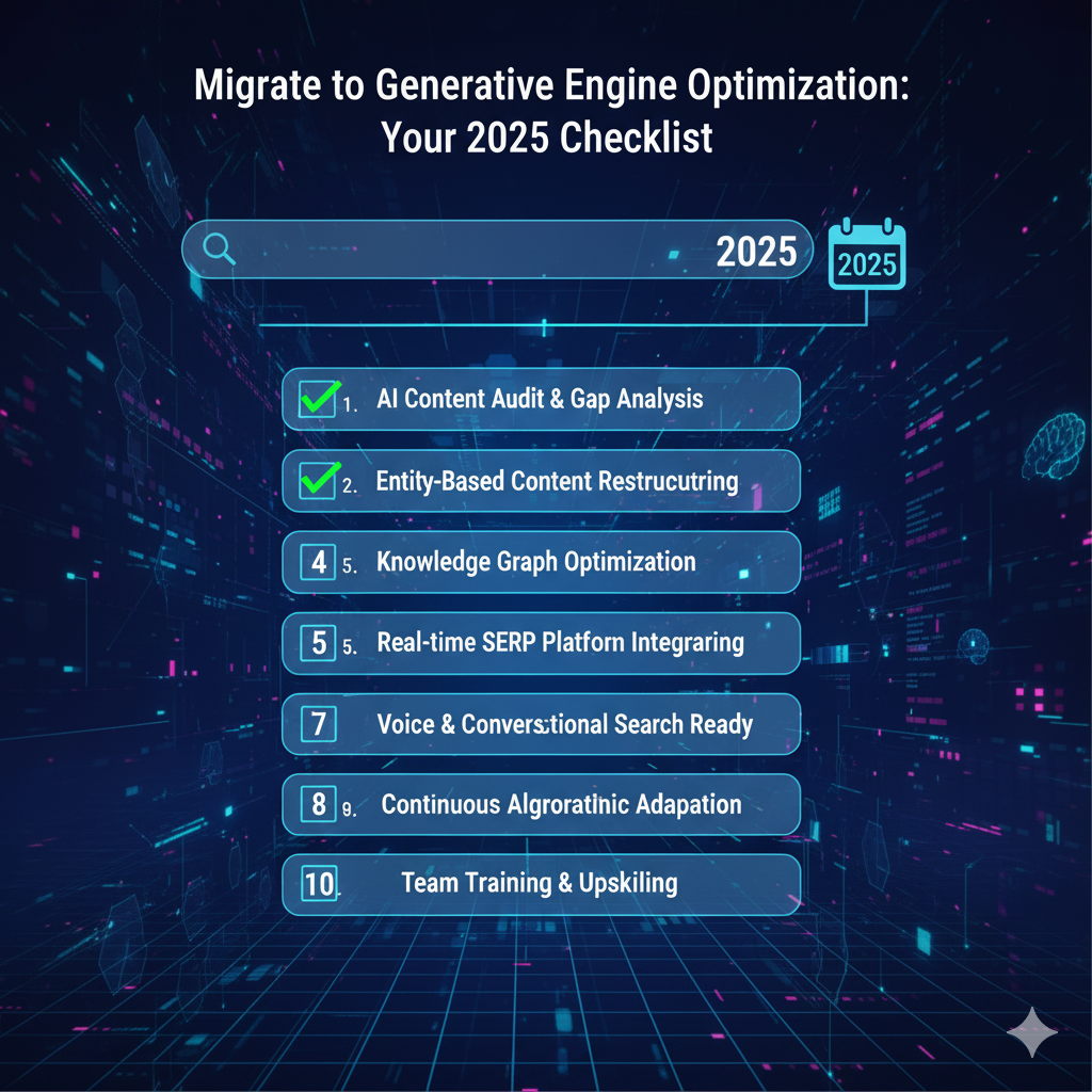 Migrate to Generative Engine Optimization: Your 2025 Checklist