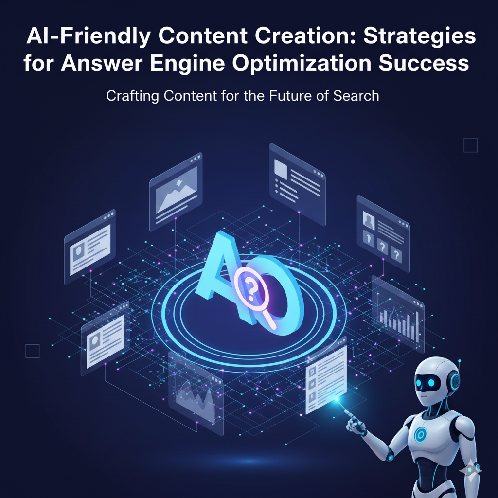 Digital representation showing a document being optimized and processed by artificial intelligence, symbolizing the strategy for creating AI-friendly content designed for Answer Engine Optimization (AEO) success.