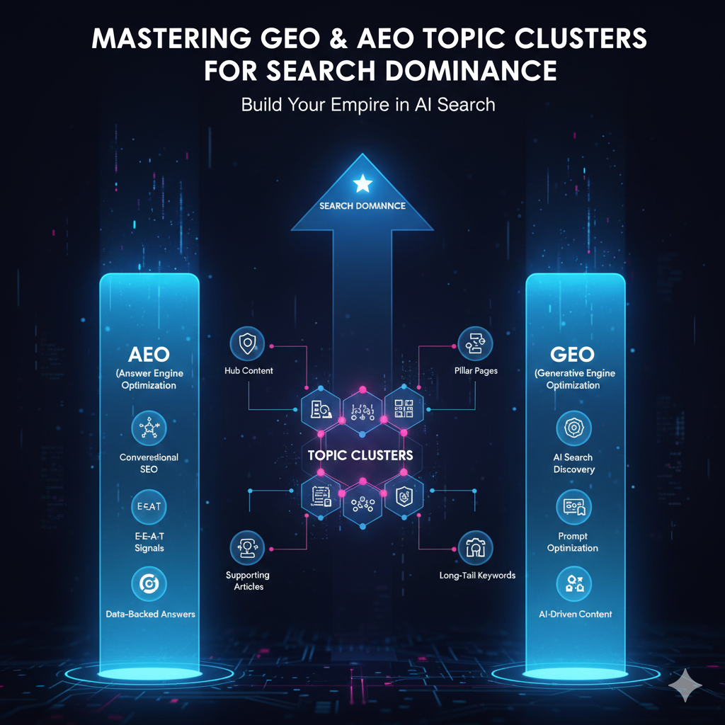 Mastering GEO & AEO Topic Clusters for Search Dominance