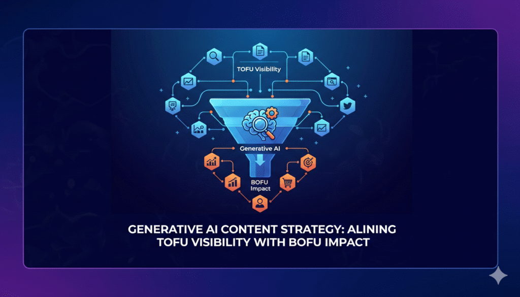 Generative AI Content Strategy: Aligning TOFU Visibility with BOFU Impact