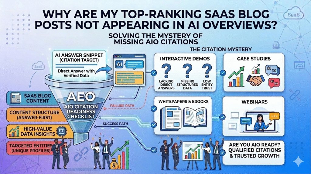 Why Are My Top Ranking SaaS Blog Posts Not Appearing in AI Overviews?